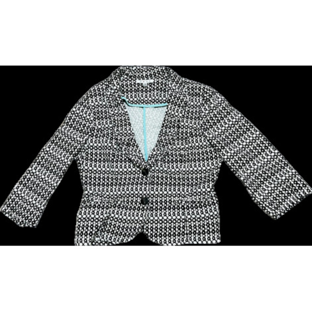 Crop Long Sleeve Striped Chevron Jacket in Dimgray and Black